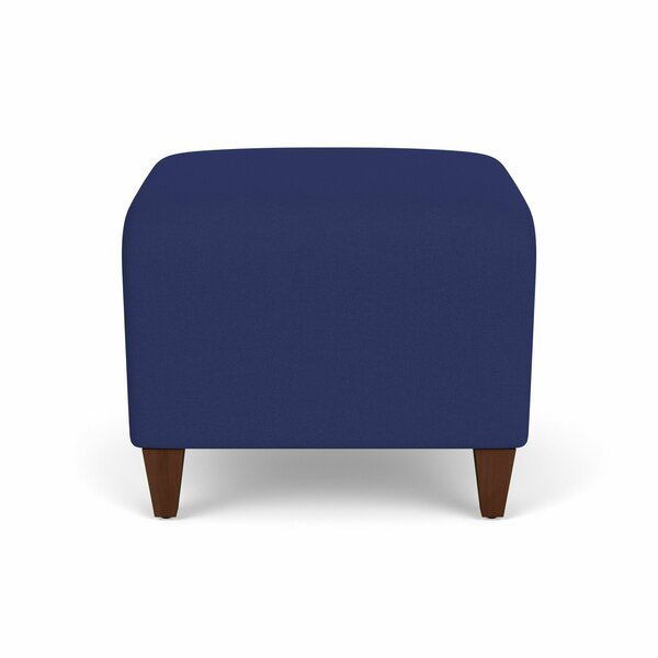 Siena Lounge Reception 1 Seat Bench, Walnut, OH Cobalt Upholstery, Lesro, Mfr#: SN1001